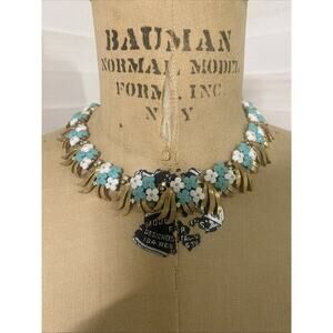 Vintage Trifari Philippe 1950's "Forget Me Not" Necklace Bracelet Earrings